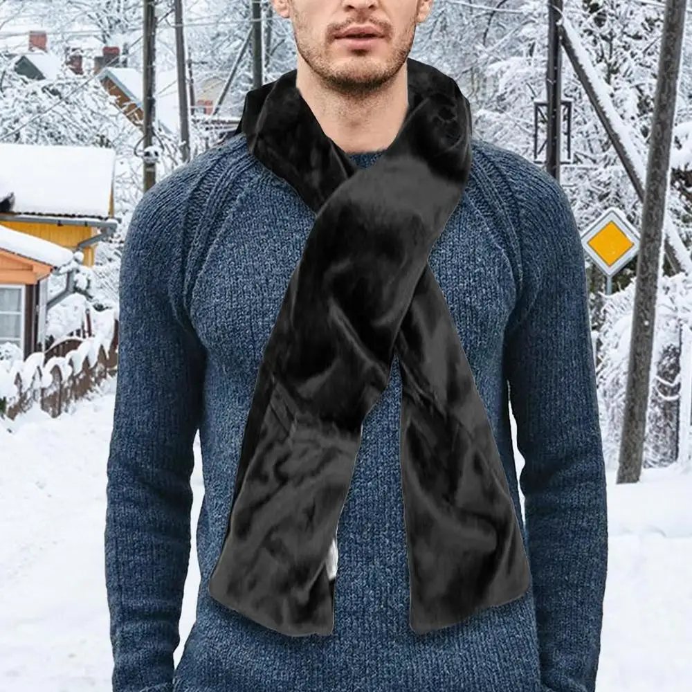 Heating Neck Wrap USB Heating Scarf With 2 Pockets Warm And Soft Cycling Accessory For Camping Climbing Cycling Backpacking