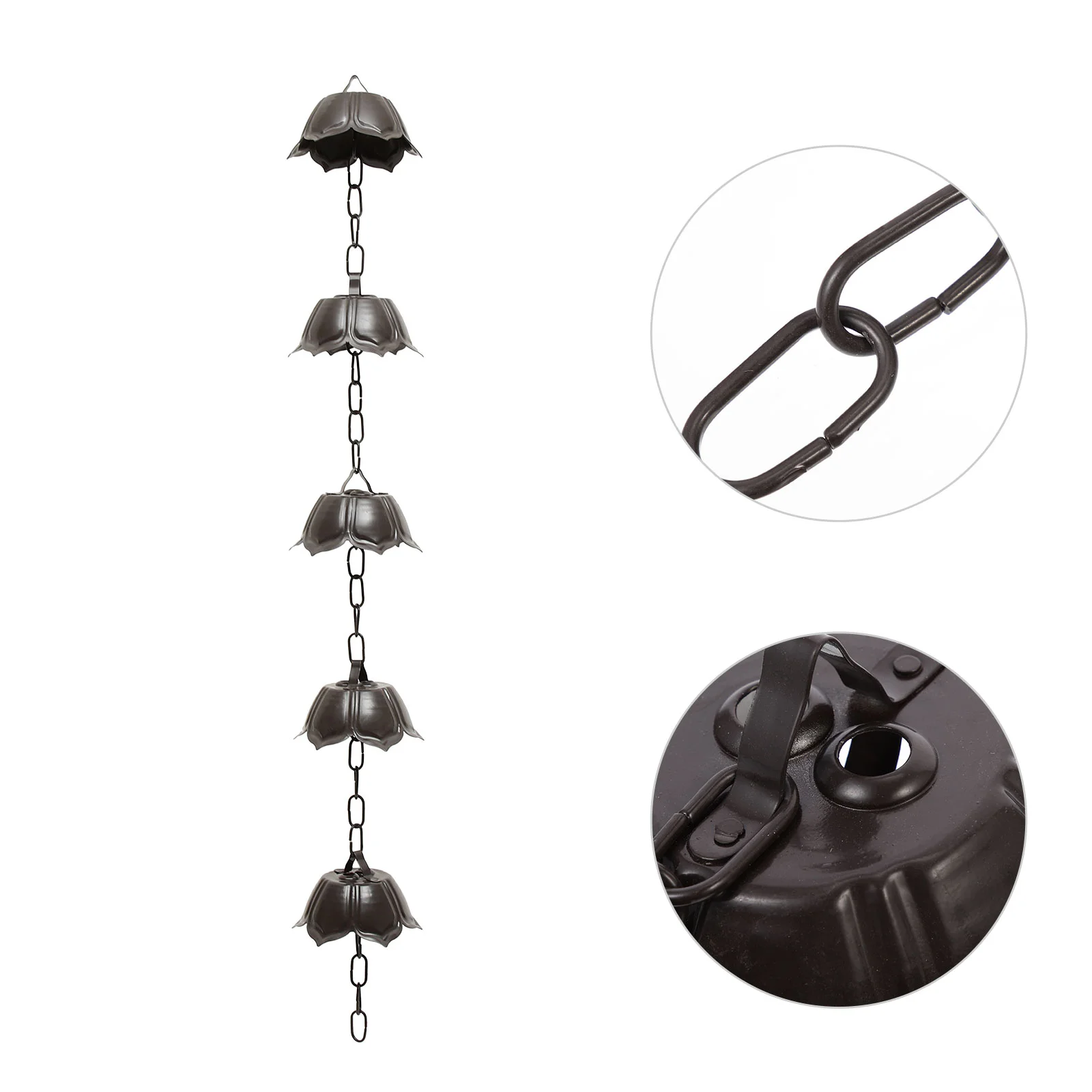 Rain Chains Water Decorative For Gutter Hanging Rainwater Collection Aluminum Replacement