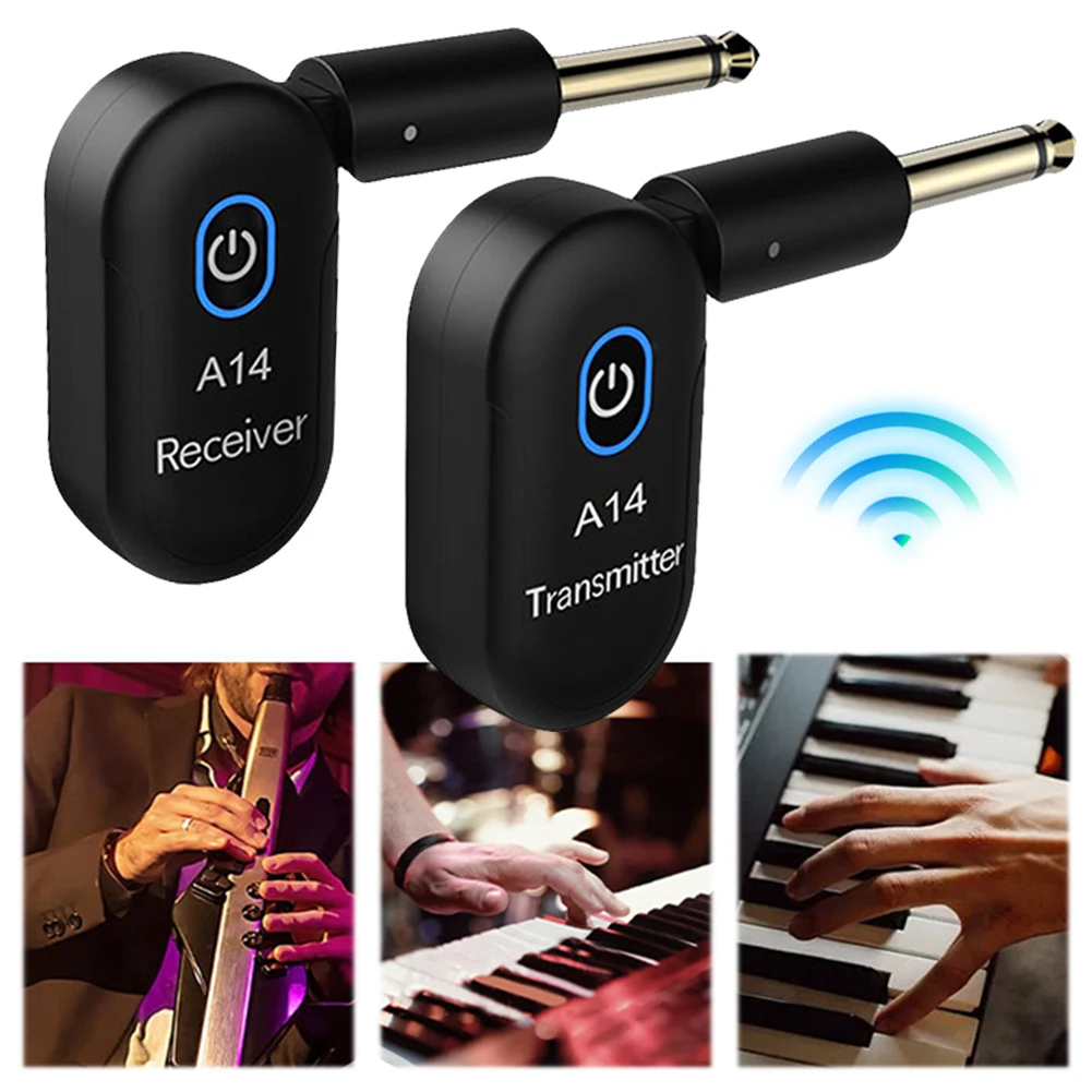 Wireless Guitar System 2.4G Real Time Audio Transmitter Receiver