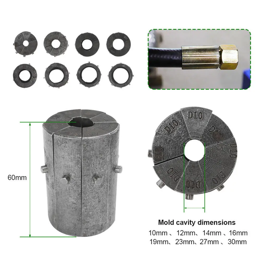 crimping machine for pressing hydraulic hoses and fittings portable manual 1/4-1" hydraulic hose crimping tool 5
