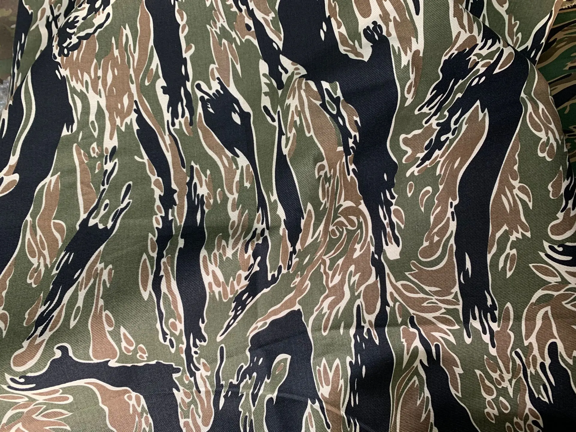 Teal Camoflage Camo Stripes Army Military Soldier Jungle Print Roostery Pillow Sham 100% Cotton Sateen 26in x 20in Knife-Edge Sham 