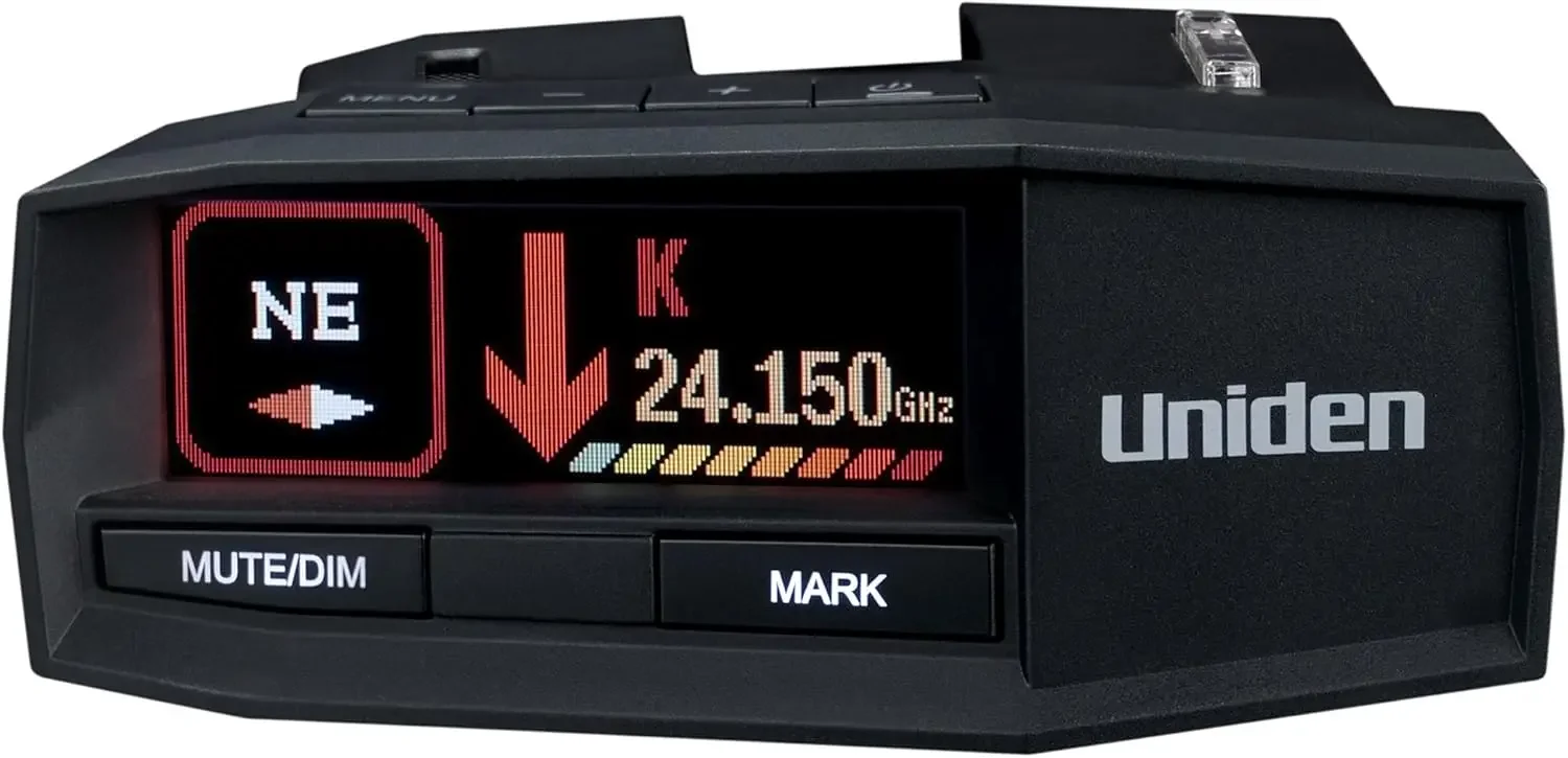 R8 Extreme Long-Range Radar/Laser Detector Dual-Antennas Front & Rear Detection Built-in GPS W/Real-Time Alerts