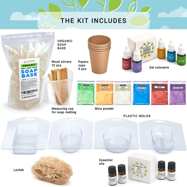 Soap Making Kit Adults Organic - Soap Kit Making Beginners Natural - Make Soap  Kit -DIY Soap Maker Kit - Organic Soap Making Kit - AliExpress