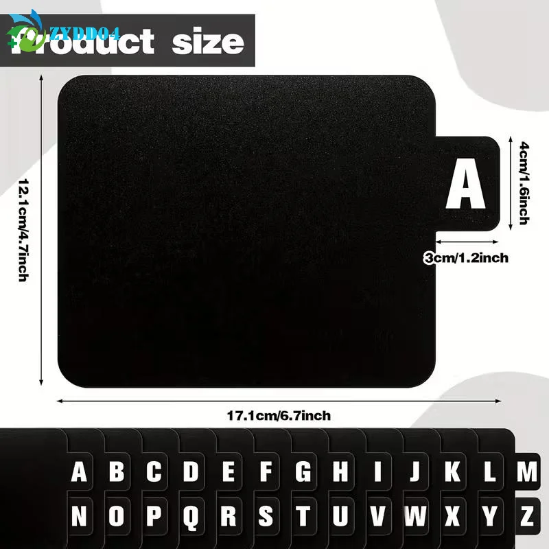 ●26pcs CD/DVD/Vinyl Record Organizer Dividers A-Z Alphabet File Storage Separator For Music Albums, Office, Home, Space-Saving - 6