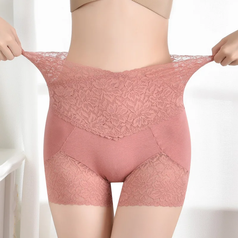 Women Seamless Safety Shorts Lace Anti-Chafing Under Skirt