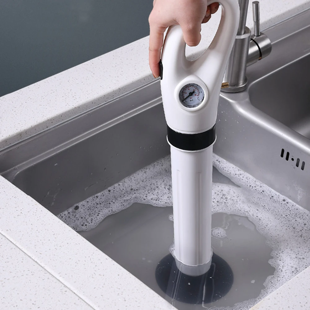 Drain Clog Remover Tool Manual Powerful Pneumatic Dredge Equipment Air Drain Blaster Applied To Kitchen Bathroom Clogged Pipe