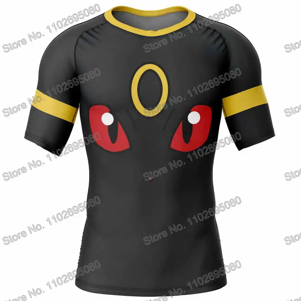 Rash Guard Surfing Swimsuit Cartoon Anime Surf Clothing BJJ MMA Men Rash Guard Short Sleeve Diving T-Shirt