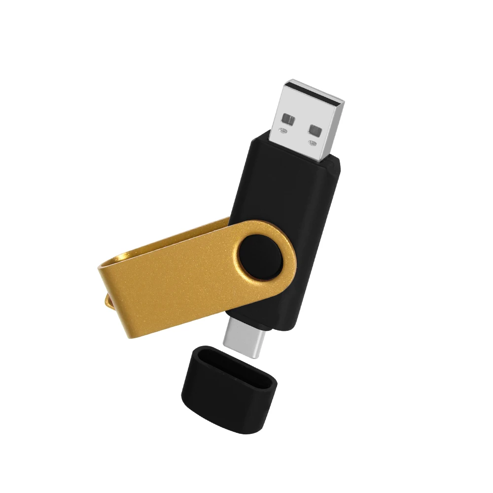 Metal USB 2.0 Flash Drive Type C OTG Pen Drive 8GB 128GB 64GB 32GB 16GB USB Stick 2.0 Pendrive for Type-C Device SmartPhone Logo usb 256gb USB Flash Drives