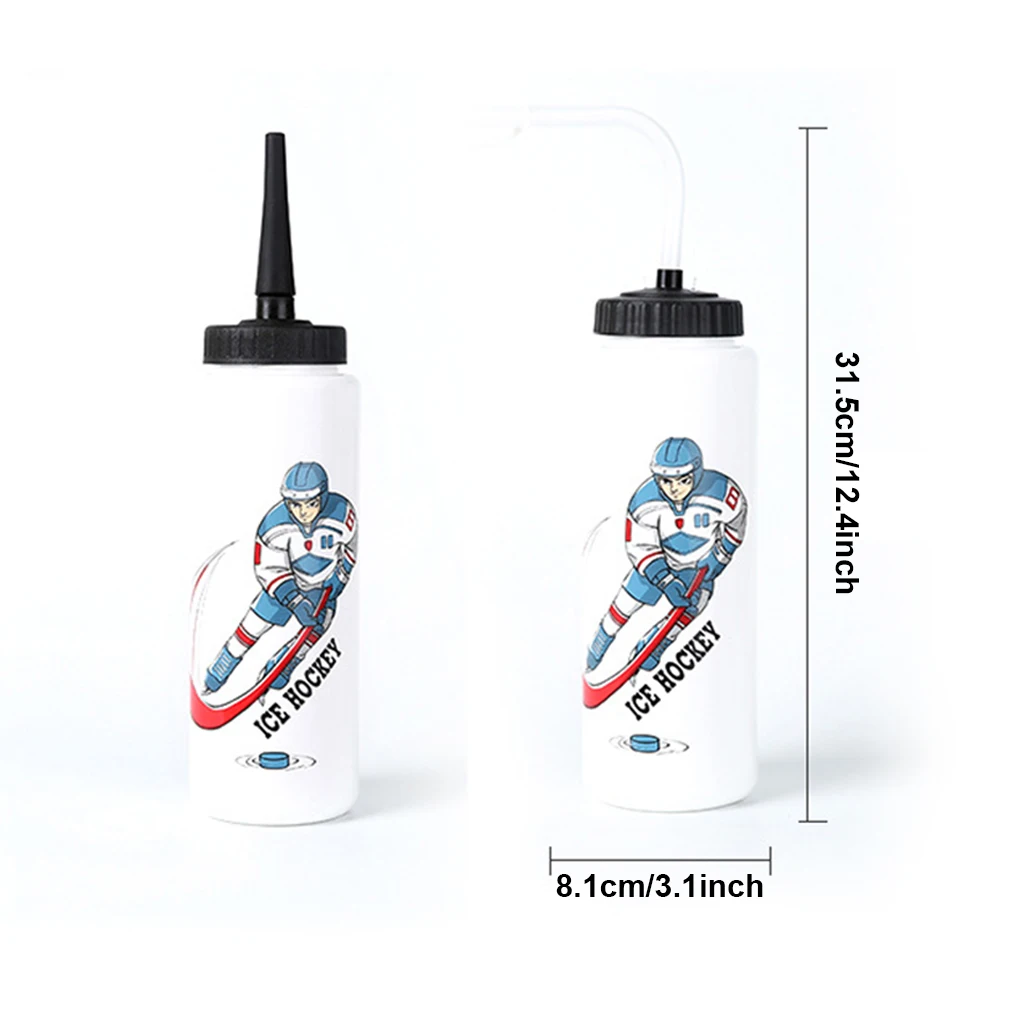 Squeeze Bottle Long Straw Cycling Hiking No Leaks Wide Applications Ice Hockey Bottle Type 1