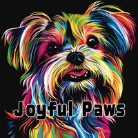 Paw-sitive Vibes: Happy Puppy Coloring Book for Adults Simple Dog Illustrations Creative Coloring with Colored Pencils 1