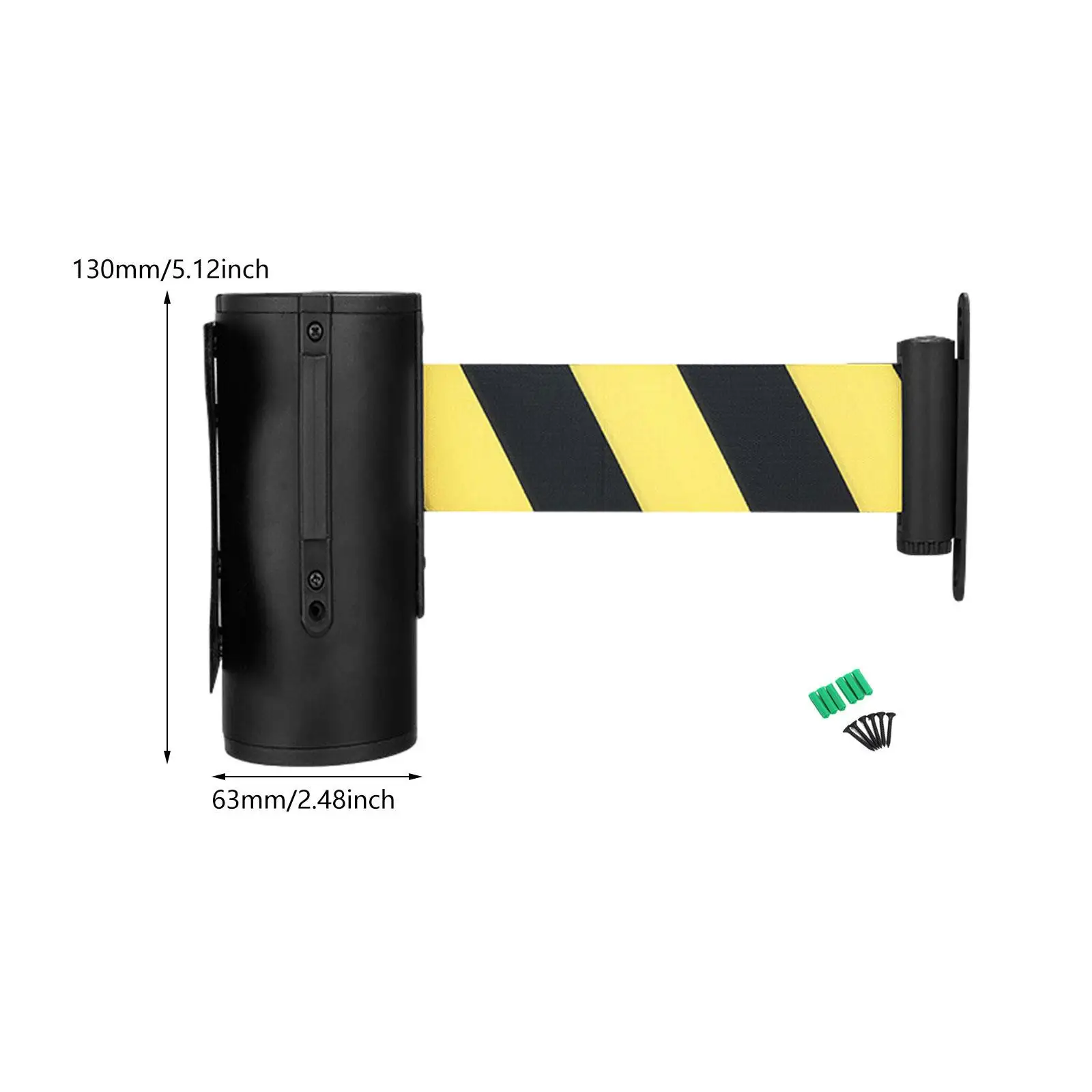 Wall Mounted Retractable Belt Barrier Queue Line Divider Wall Control Barrier for Hotel Store