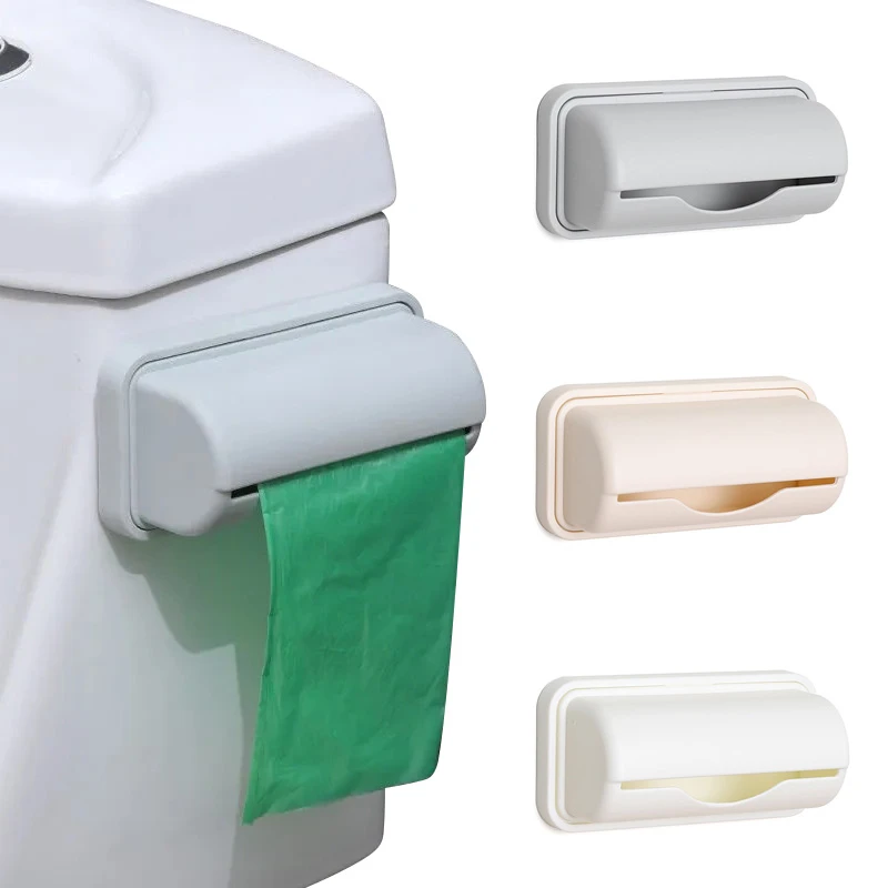 Wall Mount Garbage Bag Dispenser Kitchen Plastic Bag Storage Container