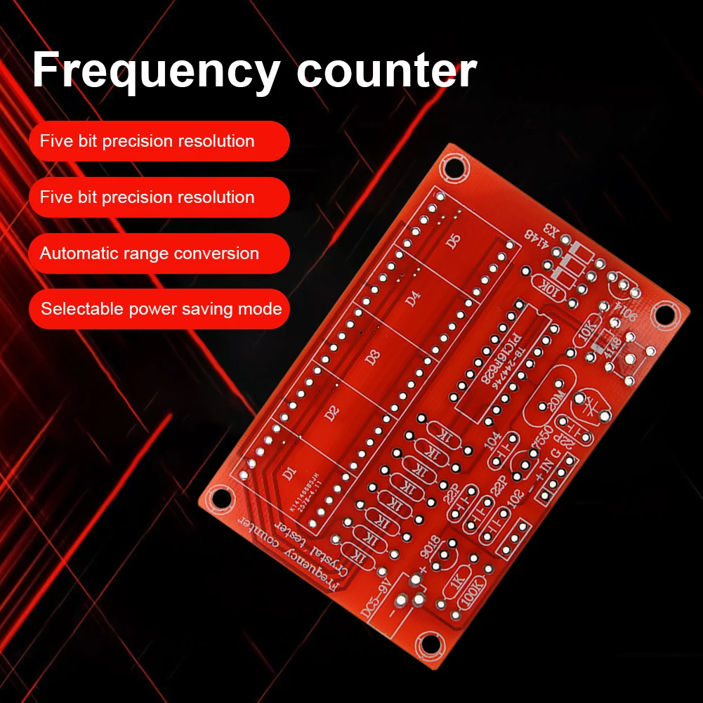 【Big savings】 Crystal Oscillator Frequency Counter Meter 1Hz-50MHz Digital Frequency Meter Module 5 Digits High Precision DIY Kits Module.