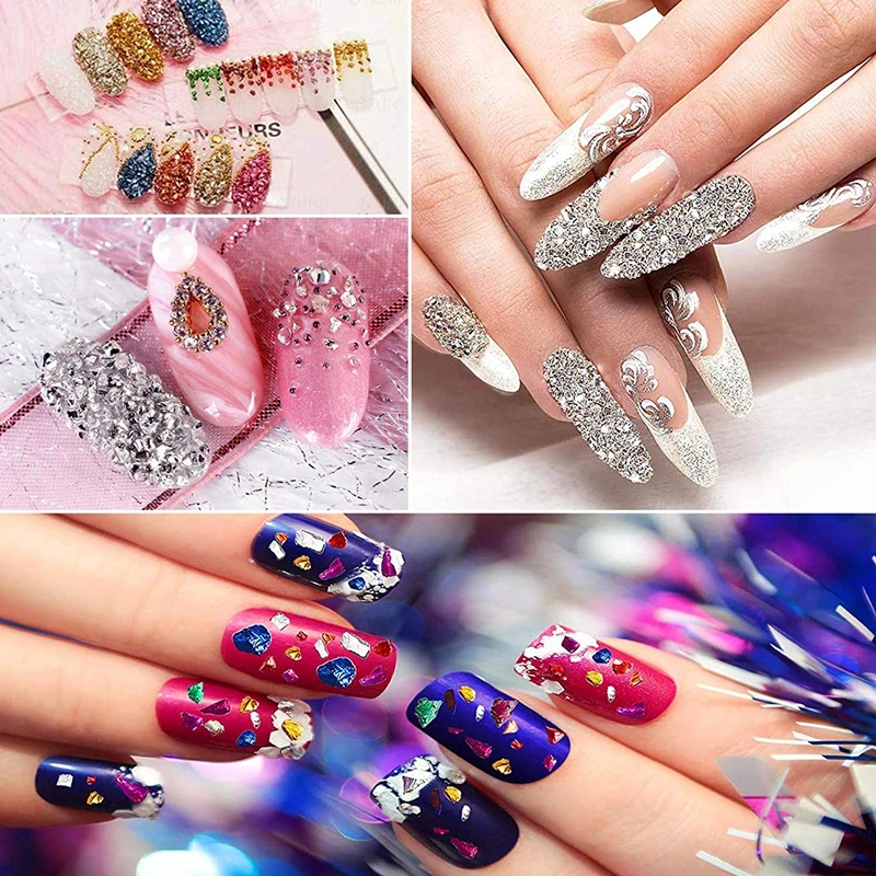 Sparkling Crushed Glass Glitter Fillers for DIY Crafts and Jewelry Making