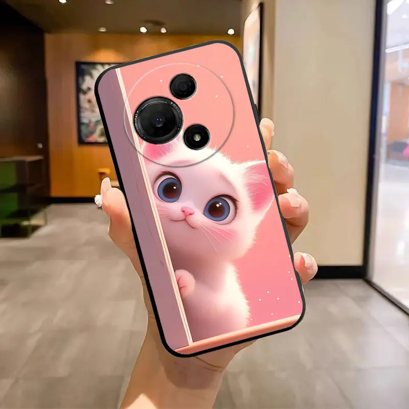 Soft Silicone Bumper Phone Case with Flower Butterfly Marble Design