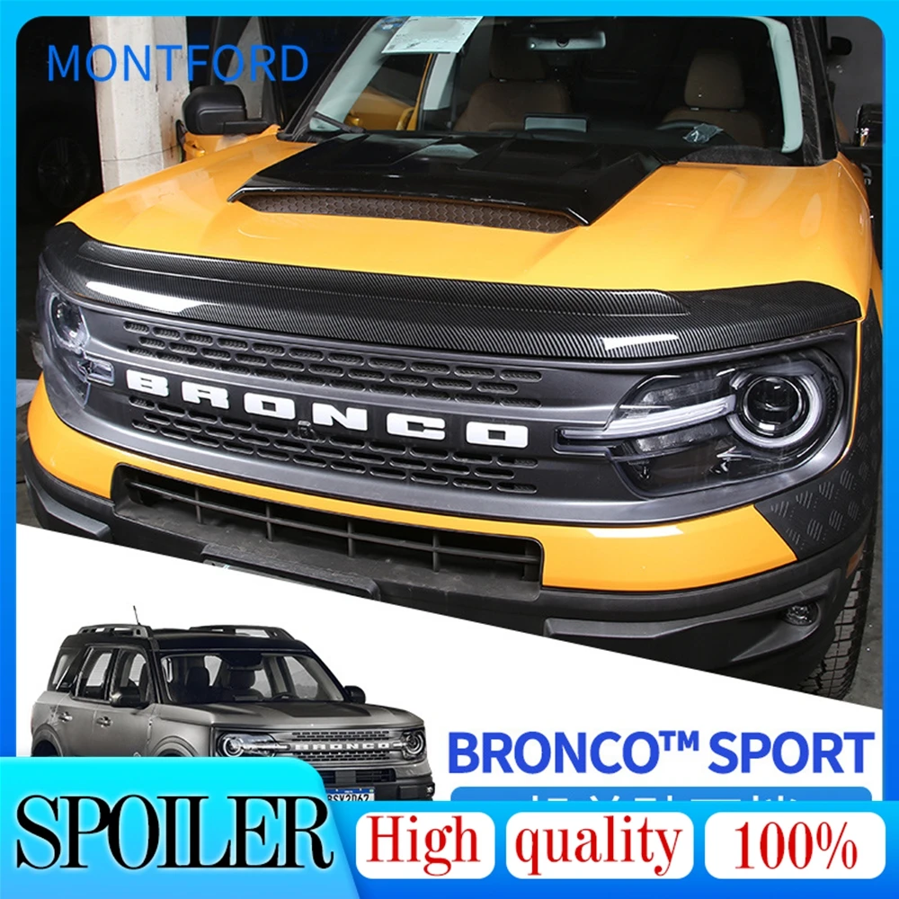 

Exterior Accessories for Ford Bronco Sport 2021 2022 Car Front Hood Protector Bug Sandstone Block Deflector Shield