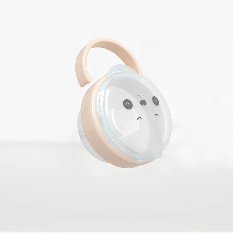 Plastic Pacifier Box Portable Baby Pacifier Nipple Kid Travel Case Cartoon Panda Expression Nipple Storage Box Soother Container Holder Pacifier Box