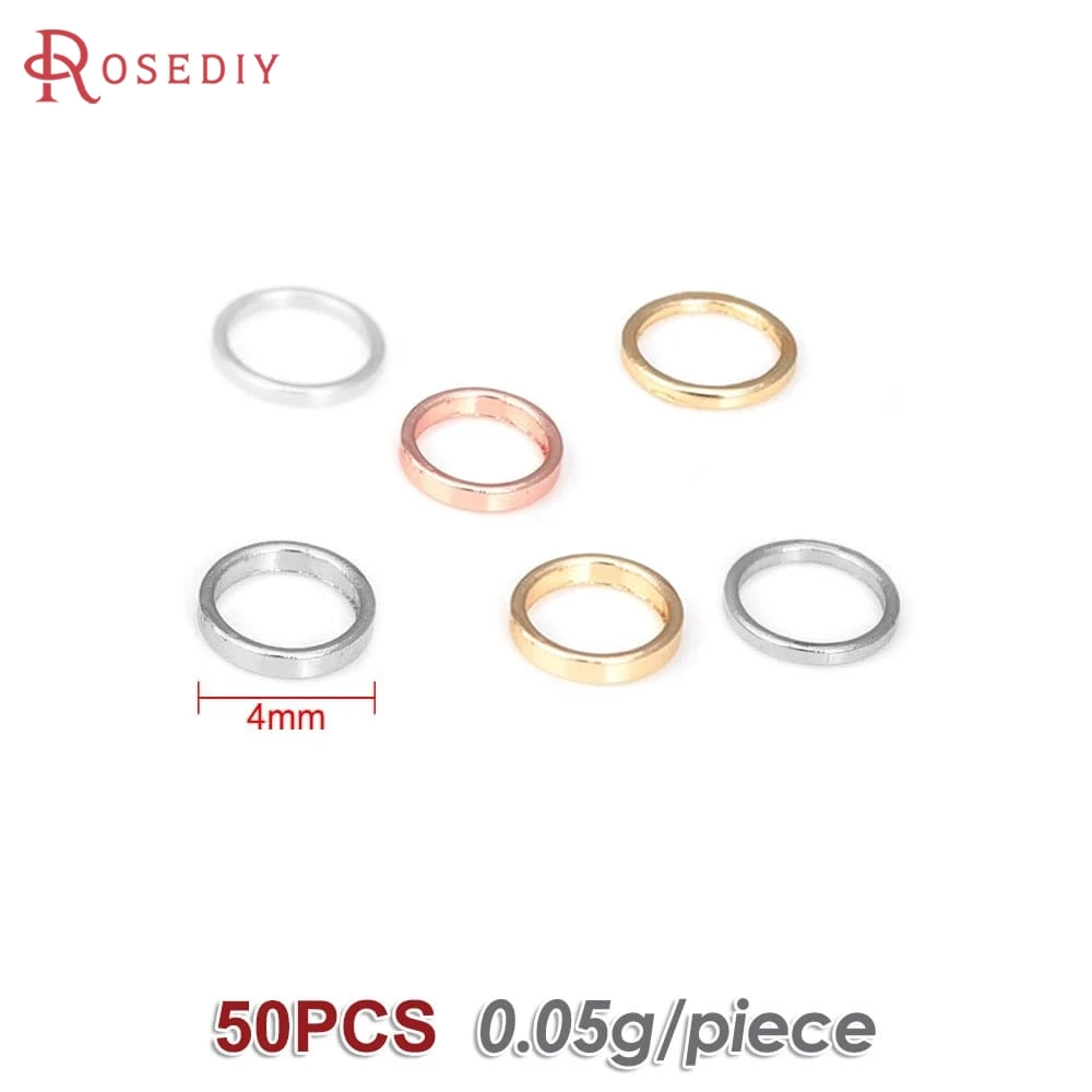 Gold & Silver Brass Round Closed Jump Rings for Jewelry Making - Assorted Sizes