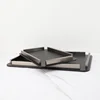 Leather Storage Disc Metal Decorative Tray Entrance Bedroom Decoration Home Living Room Organizer Desktop Storage Tray Ornaments 1