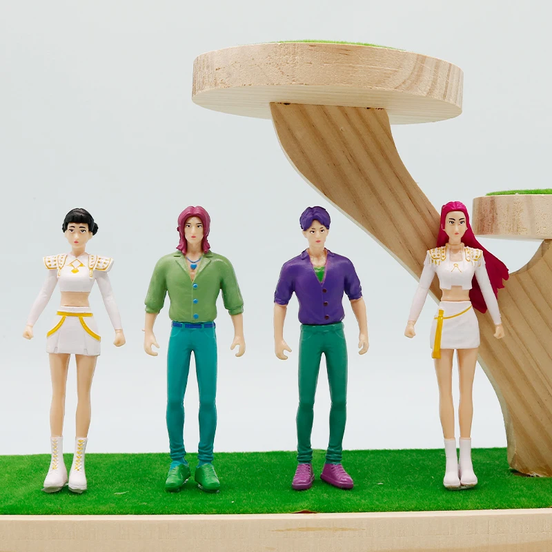 Huntrix Set De 6 Figuras KPOP De Colección – Saja Boys En PVC, Diseño Tigre Y Street Fashion Coreano, Regalo Para Fans