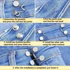 1/2/4/8Set Waist Tightener Buckle Adjustable Nail-free Jeans Button Pin Pants Snap Fastener Detachable Clothing Pant Sewing Tool 6