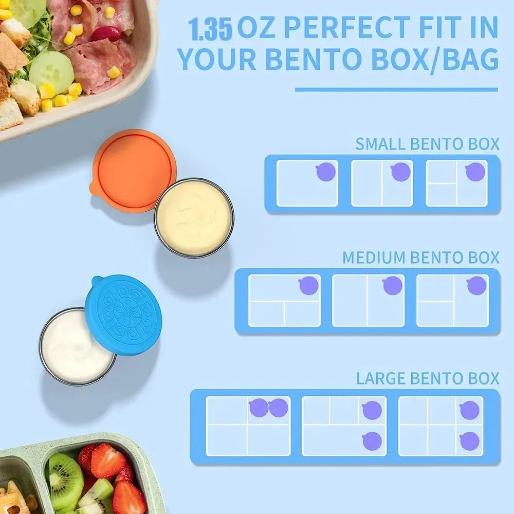 12-Piece Stainless Steel Food Containers 2