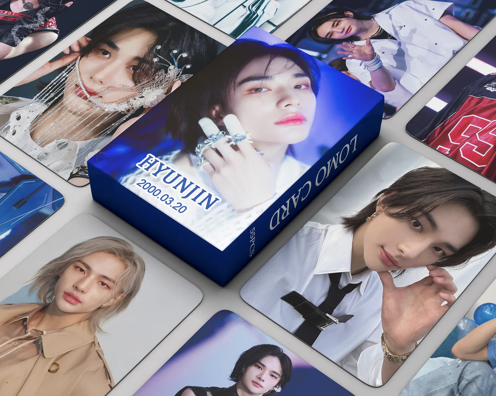 

55Pcs Kpop Idol Felix Hyunjin Photocards New Album LE-STAR Rock STAR Lomo Cards HD Printed Photo Postcards Stray Kids Fans Gift