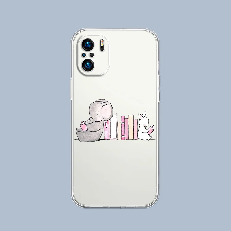 Cartoon Couple Style Soft TPU Clear Phone Case Gift Cover