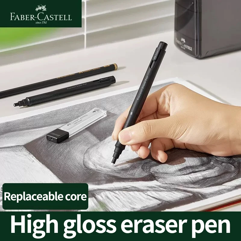 Faber-Castell Eraser Retractable Automatic Pencil Rubber High Precision Pencil Eraser Correction Tools School Office Stationery 2