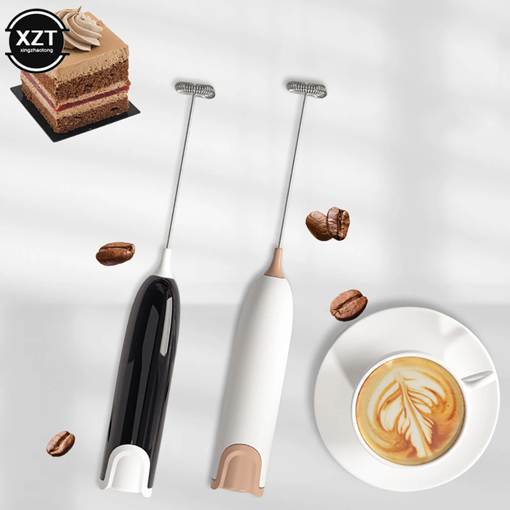 Agitatore Elettrico Per Bevande In Polvere, Frusta Elettrica Con Luce UV, Frullatore In Polvere A Batteria, 4000 Giri/min, Leggero Mescolatore Elettrico, Miscelatore Intelligente Per Cacao In Polvere - Foto 3