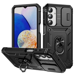 Magnetic Car Holder Ring Armor Case - Durable Protective Cover with Magnetic Car Mount Compatibility for Galaxy A53 5G (MQjs2-Black)