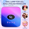 54W Cordless UV LED Nail Lamp Rechargeable Lamp for Manicure with 30 Beads 3 Timer Settings and LCD Display Screen for Home Use 5