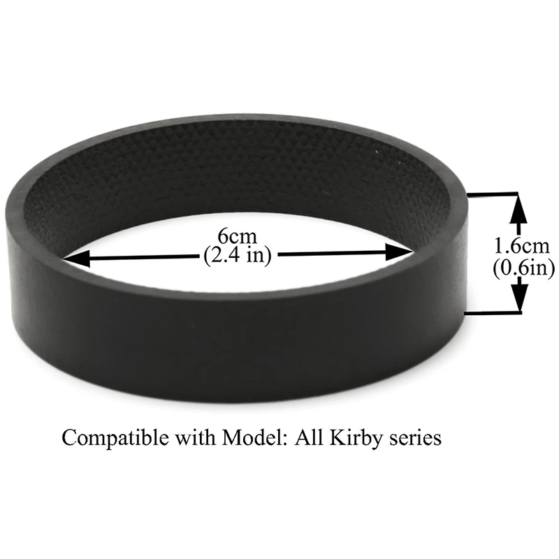 Vacuum Cleaner Knurled Belt for Kirby All Generation G3 G4 G5 G6 Black Replacement Vacuum Cleaner Belt