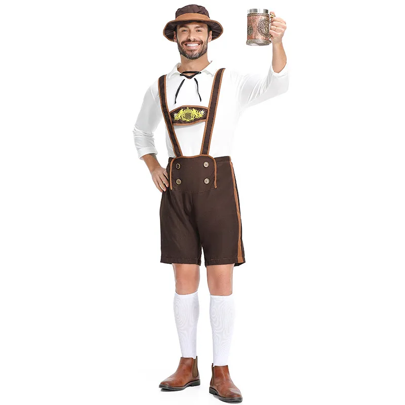 

Adult Halloween German Oktoberfest Costumes Bar Beer Waiter Cosplay Carnival Purim Festival Parade Role Play Showing Party Dress