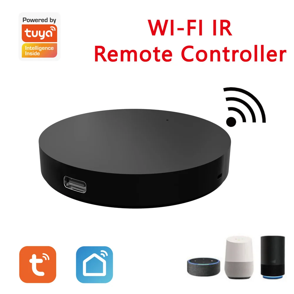 Tuya WiFi IR Remote Control for Smart Home for TV Air Condition works with Alexa Google Home Yandex Alice tuya zigbee1 wifi smart dimmer switch module supports two way control breaker works with alexa alice google home need neutral