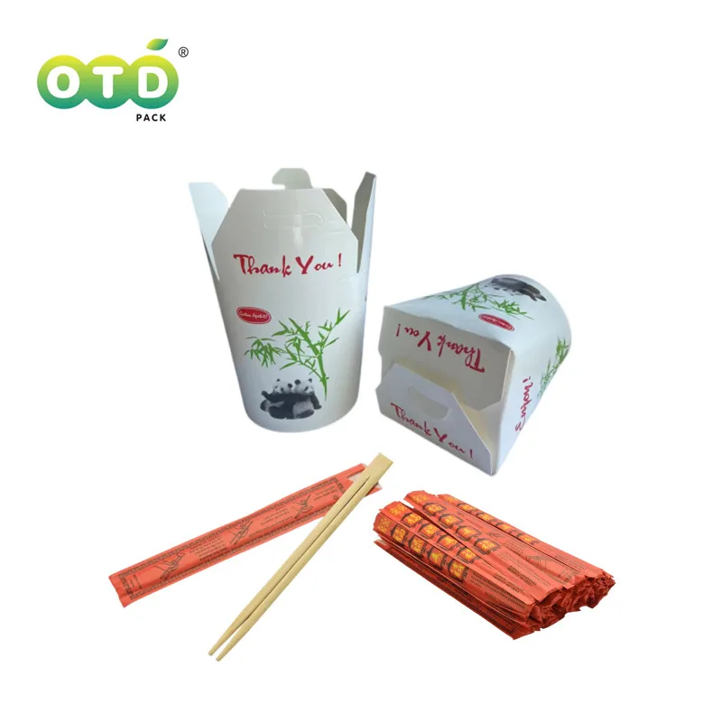 Chinese Take Out Box 20/40Pcs Pack Bio Noodle Take Out Food Container Perfect for Takeout Restaurants