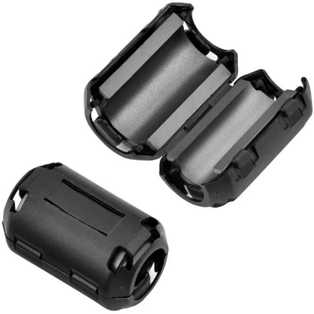 1PC 3.5/5/7/9/13mm Cable Connector Snap Type Ring Core Ferrite Bead Clamp Anti-interference Filter Clip Snap Filters Holder