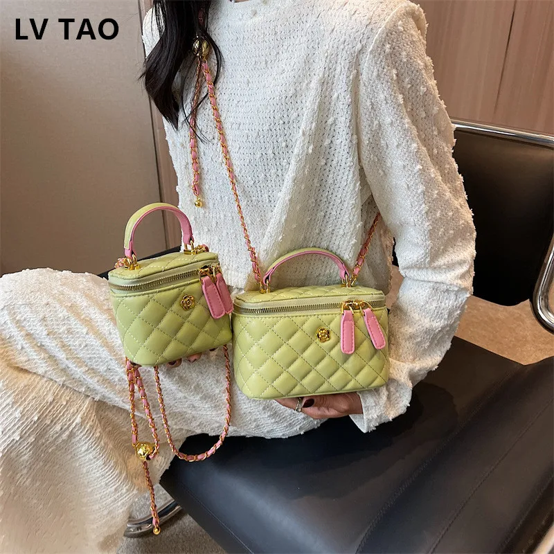 Trendy Checked Women High Quality Bag New Fashion Chain Crossbody Bags  Brand Designer Handbags and Purses Small Shoulder Bags - AliExpress