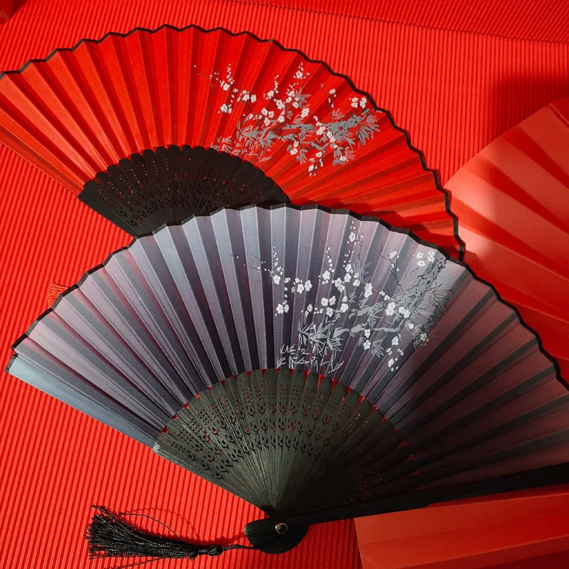 Handmade Summer student fan Lightweight Portable Traditional design Classical dress Exquisite Dance fan For Costume parties folding fan,hand fan,wooden hand fan,silk fans