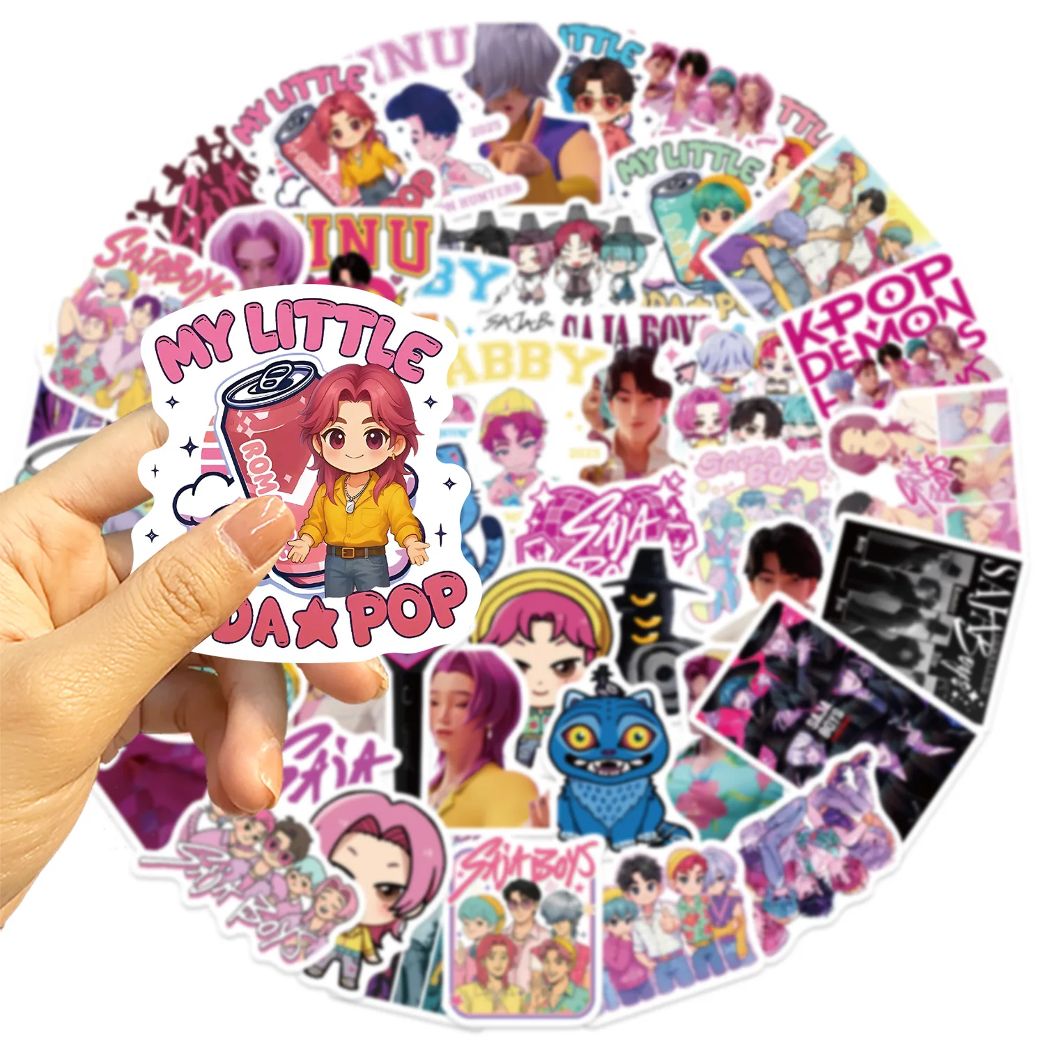 55pcs K-pop D-Demon H-Hunters Goodies Autocollants Stickers K