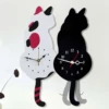 DIY Cat Design Acrylic Wall Clock with Swing Tail Pendulum - Perfect Home Décor Addition for Kitchen, Living Room, Bedroom - Ba 4
