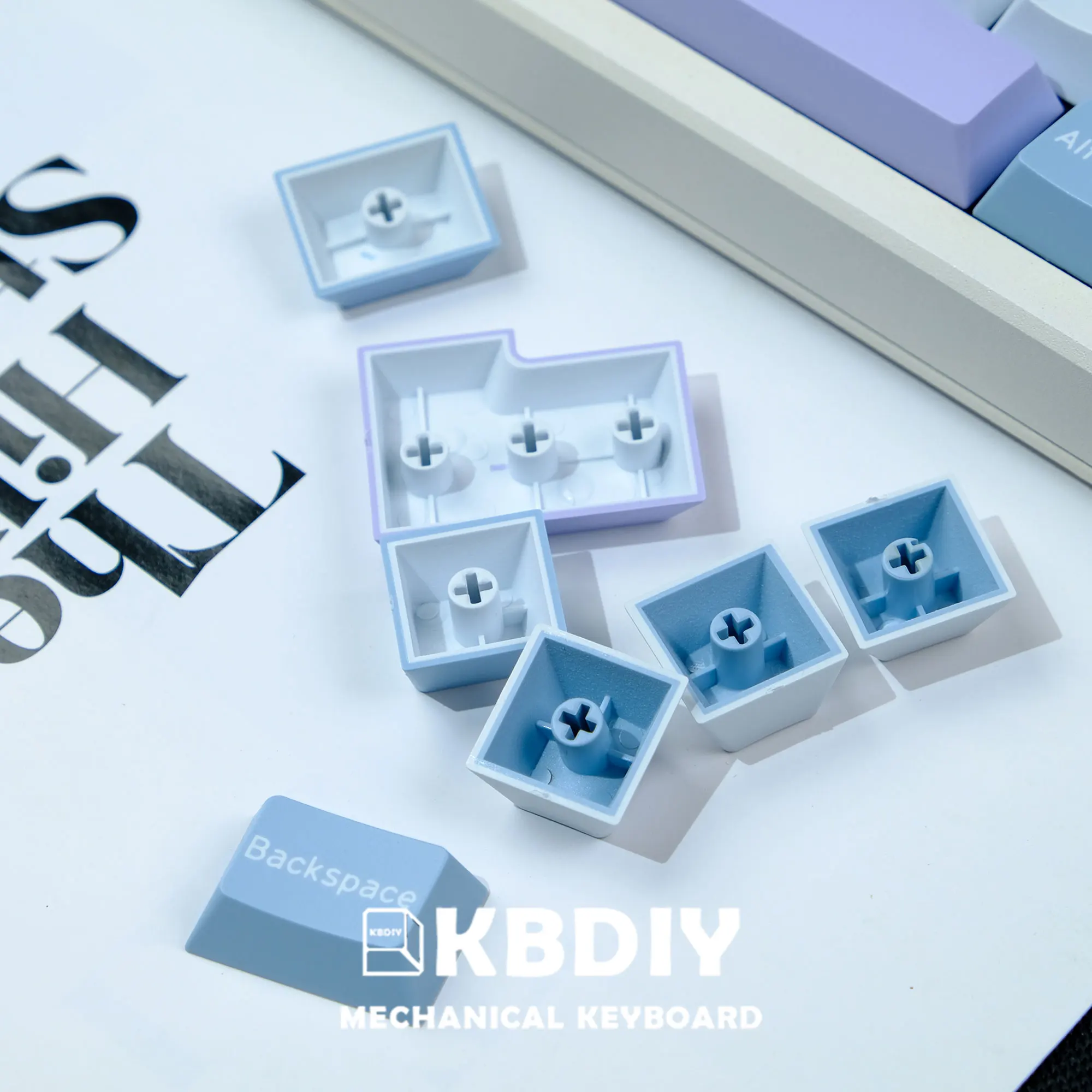 Conjunto de Teclas Kbdiy-gmk Illusion 177 Teclas Perfil Cereja Pbt Dye-sub Tiro Duplo para Teclados Mecânicos de Jogos Iso K500 - Imagem 6