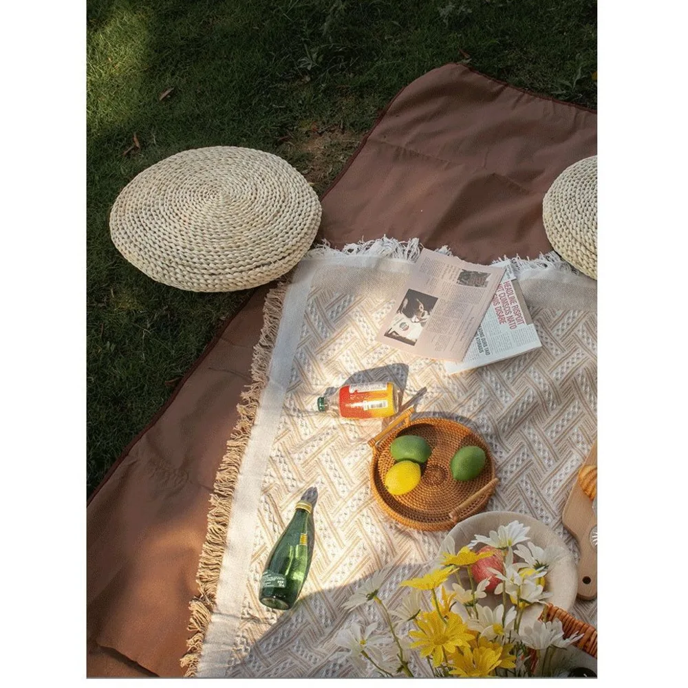 Covoraș rezistent la umiditate pentru picnic, faimos pentru internet, pânză groasă, pătură de camping portabilă în stil Instagram, covor pentru exterior_voghion.com