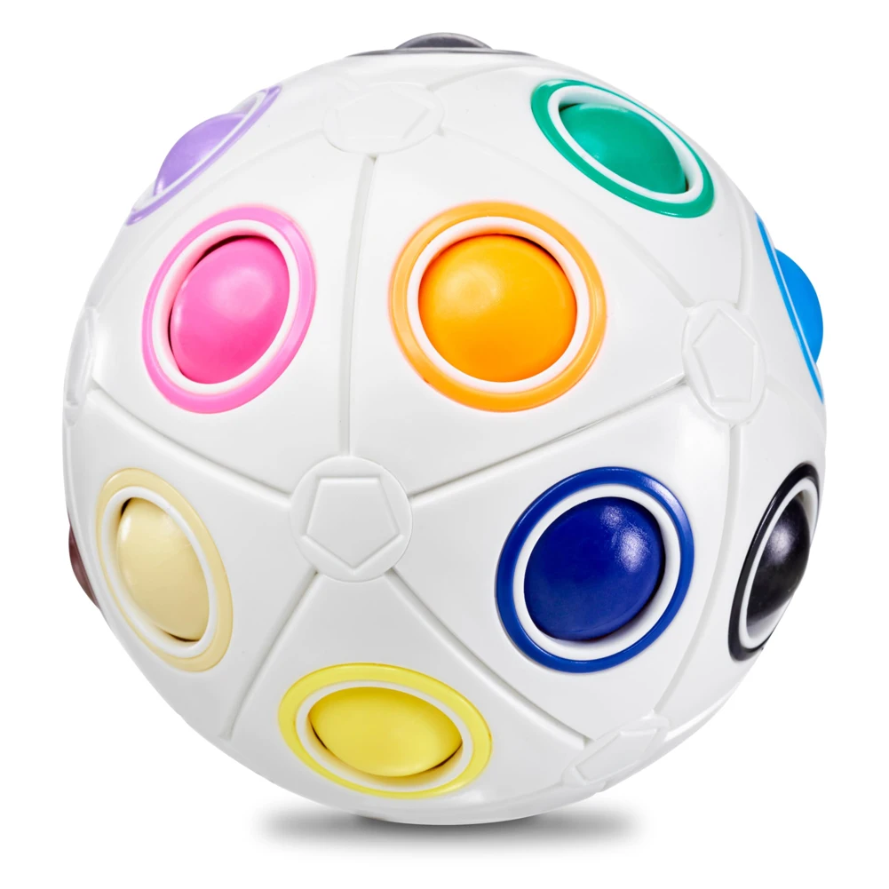 Puzzle Toys Creative Magic Spheric Cube Speed Rainbow Ball Puzzles Learning Educational Toys For Children Adult Office Anti Stress Gifts puzzle toys anti stress toys puzzle cube magic puzzle cube kids educational toys