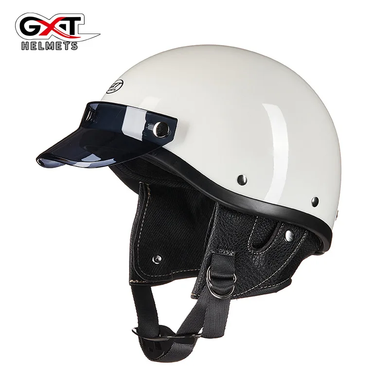 

Personality GXT Hot Sale Motorcycle Half Helmet Racing Street Touring Highstrengthen Man Women Casco Moto Safety Dot Approved