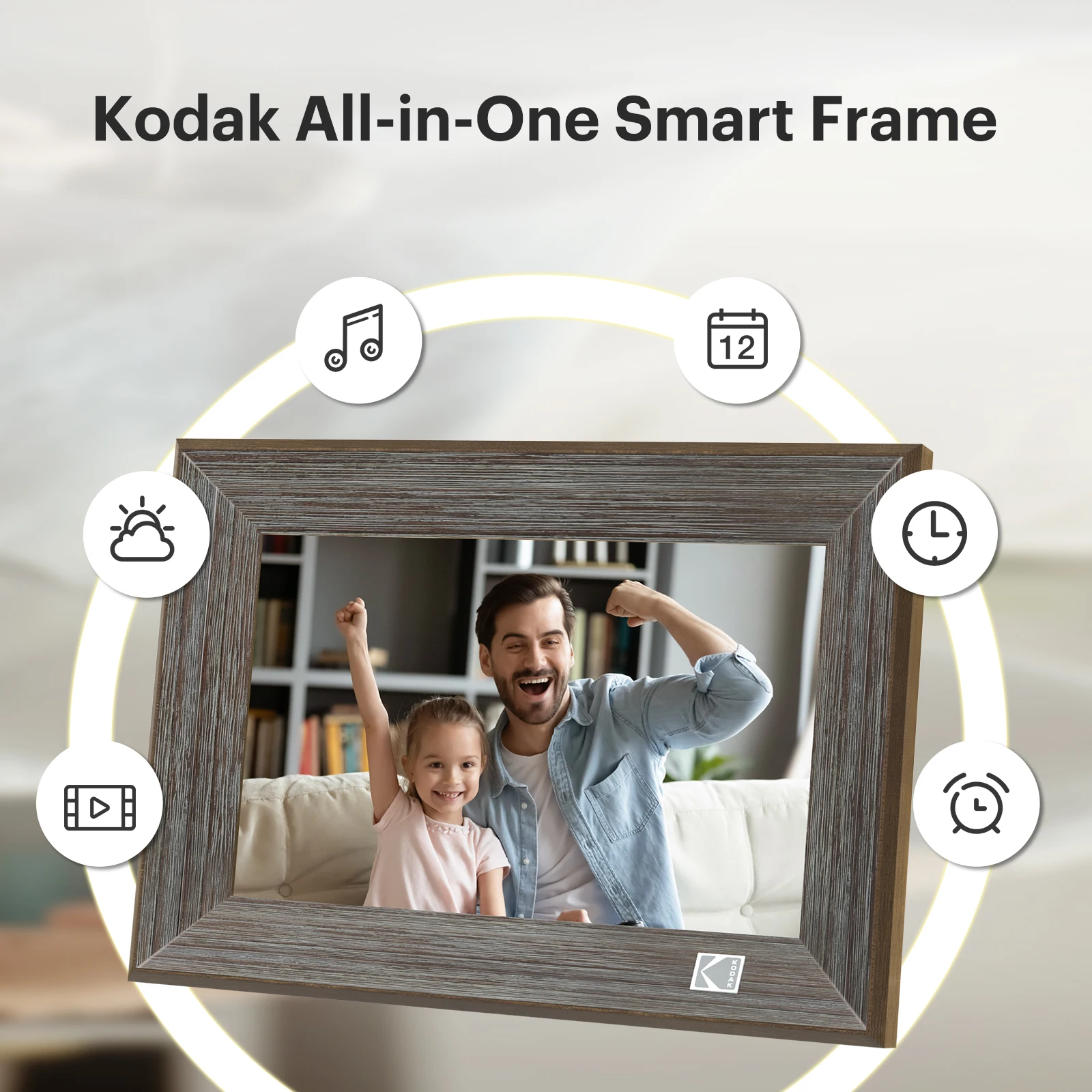 Kodak-Cadre photo numérique Wi-Fi 10 pouces, 1920x1200 HD, écran tactile  IPS, album en bois, 32 Go de mémoire, partage instantané, photo  électronique - AliExpress