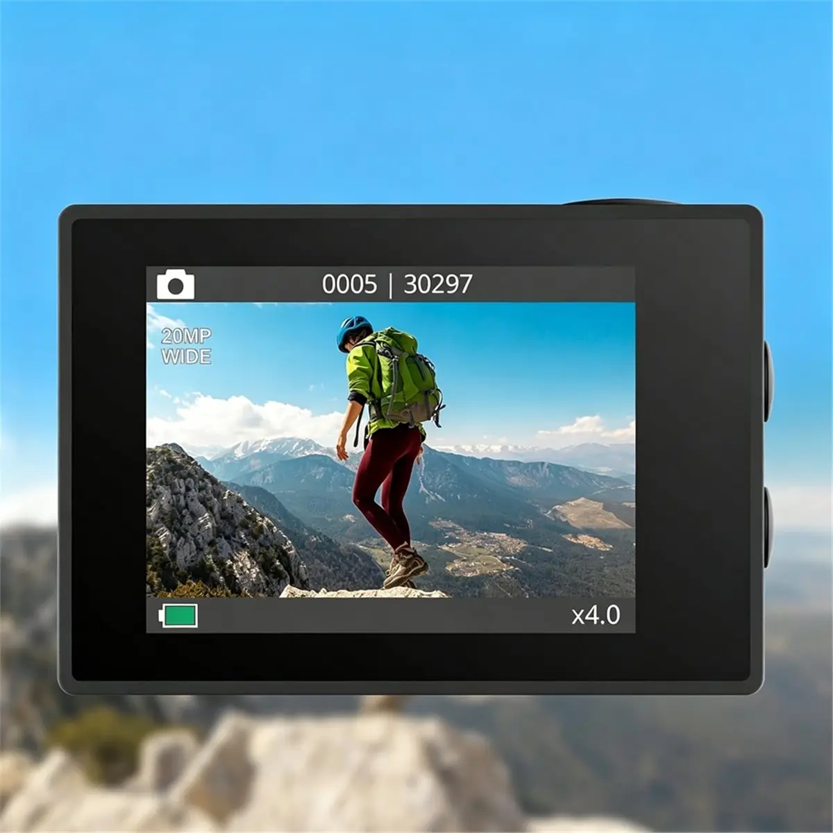 기프트뉴 EK7000 4K30FPS 20MP WiFi 액션 카메라 방수 수중 카메라 리모컨 4배 줌 지원 외부 마이크