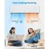 9000 BTU Mini Split Air Conditioner, 23 SEER2 Mini Split AC/Heating System, Pre-Charged,115V AC Unit Cools Room up to 450 Sq. Ft 4