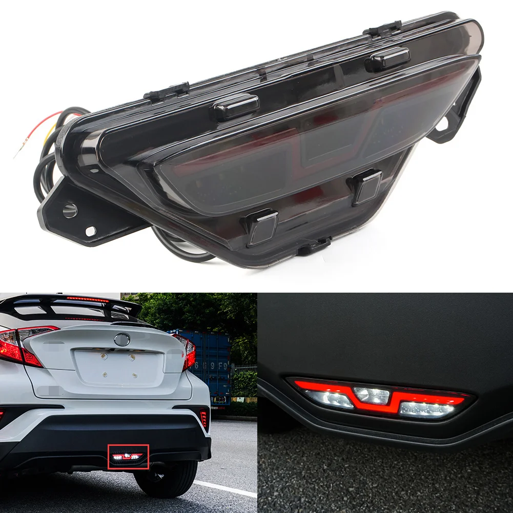 

Car Rear Brake Light LED Bumper Stop Lamp Indicator For Toyota C-HR CHR 2016 2017 2018