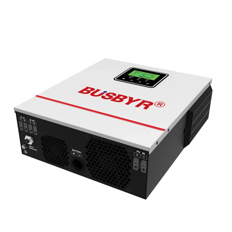 BUSBUR 하이브리드 태양광 인버터 순수 정현파 MPPT 1.0kw 1.5kw 12v 24v  220v 태양광 충전기 가정용 인버터 1500W 인버터